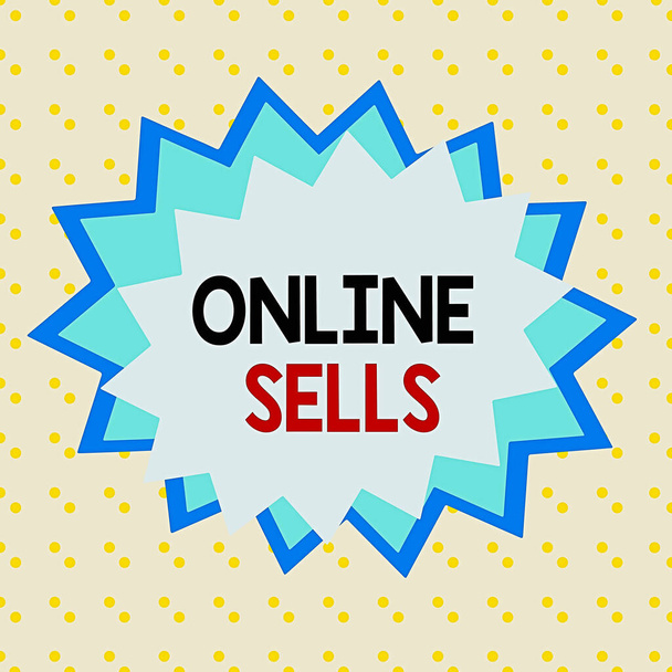 Az online eladásokat bemutató jegyzet. Üzleti fotó bemutatása eladók közvetlenül eladni áruk vagy szolgáltatások az interneten aszimmetrikus egyenetlen alakú minta tárgy többszínű design. - Fotó, kép