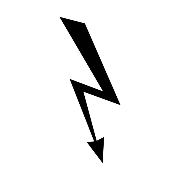 Elemento de diseño del icono del rayo. Ilustración del elemento logo. icono del símbolo del trueno
. - Vector, Imagen