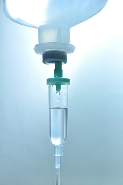 Saline solution from the bottle - Photo, Image