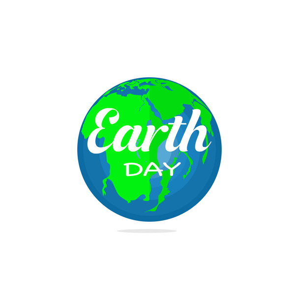 Earth Day Alphabet with the world on white background for vector posters.eps - Vector, Image