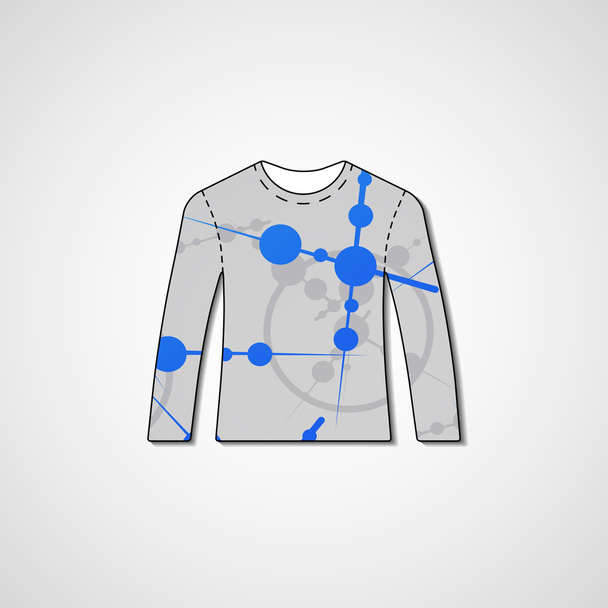 Абстрактная иллюстрация на свитере
 - Вектор,изображение