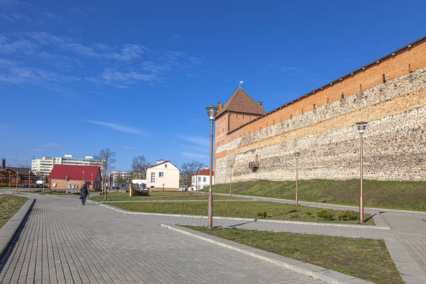 Lida castle. A fourteenth century citadel in the city of Lida. Republic of Belarus - Photo, Image