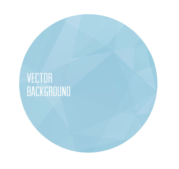 Vector light blue modern round banner - Vektor, kép