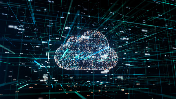 illustrazione della tecnologia cloud, simbolo delle tecnologie IT
 - Foto, immagini