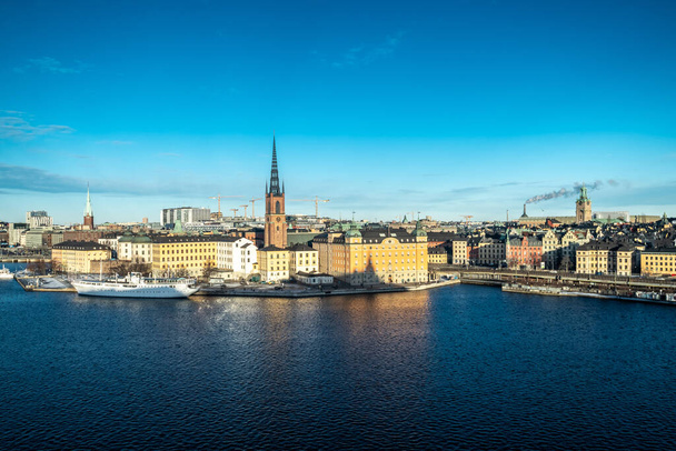 Sztokholm panorama miasta w Szwecji. - Zdjęcie, obraz