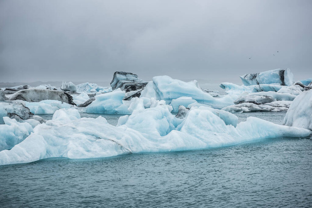 Jokulsarlon glacier ice lagoon, Iceland - Fotoğraf, Görsel