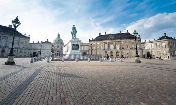 Palácio Amalienborg em Copenhague, Dinamarca
. - Foto, Imagem