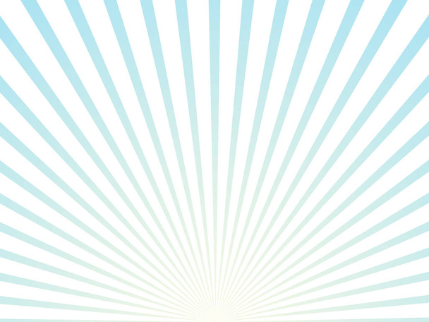 Sonnenstrahlen blaue und weiße Farbe platzen Hintergrund. Sonnenstrahl Sonnenbrand Tapete. Retro helle Kulisse. Vintage Poster Vektor Illustration - Vektor, Bild