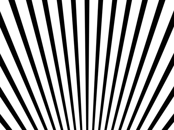 Μεγάλη έννοια φόντο τσίρκο με μαύρο και άσπρο κυκλικές ακτίνες - Διάνυσμα, εικόνα