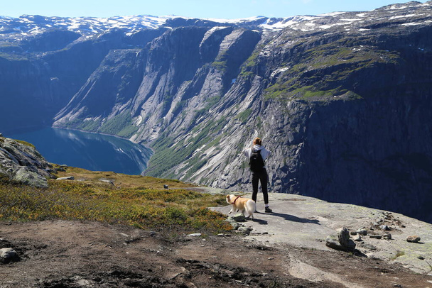The way to Trolltunga, Norway  - Zdjęcie, obraz