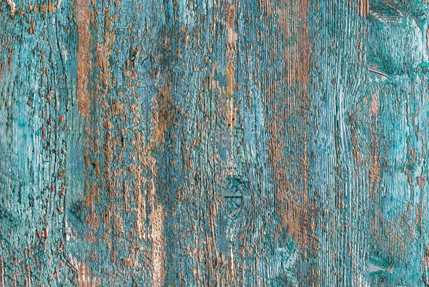 Fondo grueso de madera. Textura de madera, con aspecto envejecido, viejo y azul claro
. - Foto, imagen