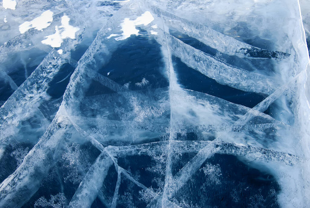 Erstaunliches Eis auf dem Baikalsee - Foto, Bild