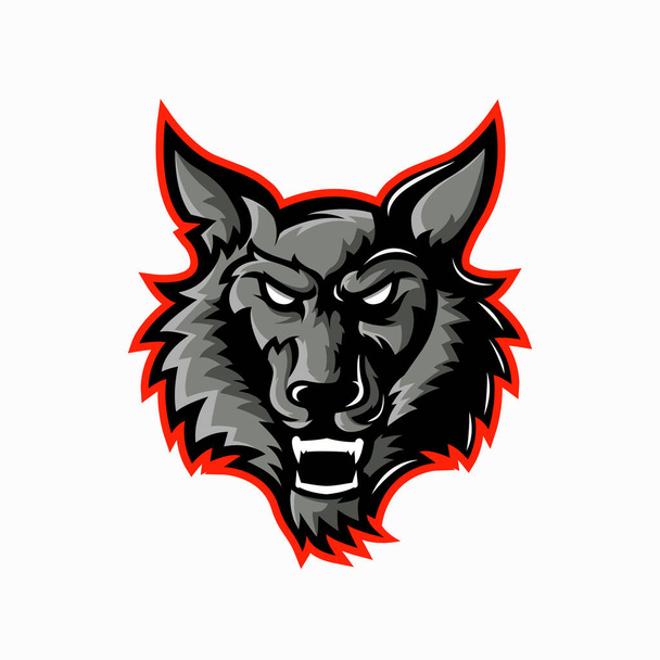 Wolf Logo Mascot Design for esports team - Vektori, kuva