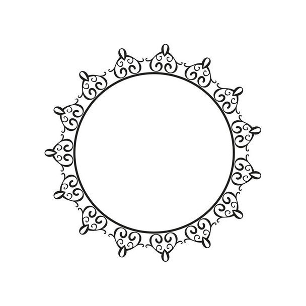 Cornice ornamentale rotonda, illustrazione vettoriale
. - Vettoriali, immagini