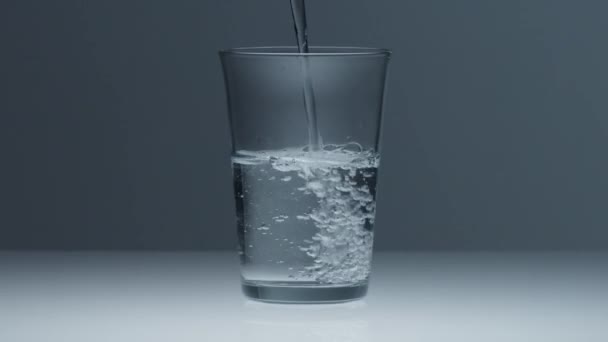 transparent glass filled with water - Felvétel, videó