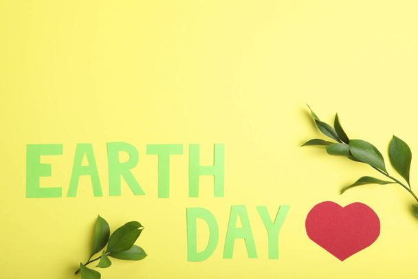 Samenstelling over het thema van de Dag van de Aarde. - Foto, afbeelding