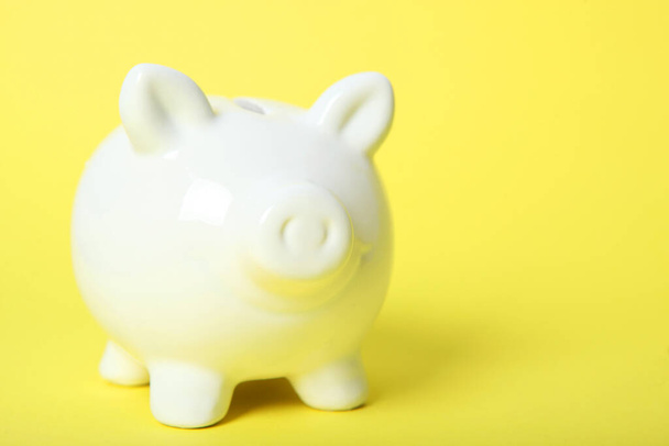 piggy piggy bank on a colored background. The concept of saving money. - Photo, Image