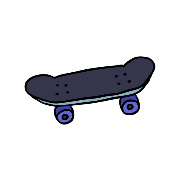 ícone do doodle skate, ilustração de cor vetorial
 - Vetor, Imagem