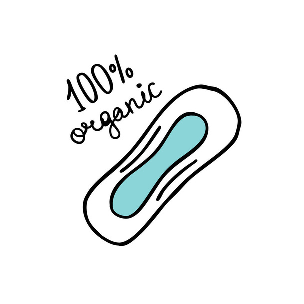 icône de gribouillage de serviette hygiénique, illustration vectorielle de couleur
 - Vecteur, image