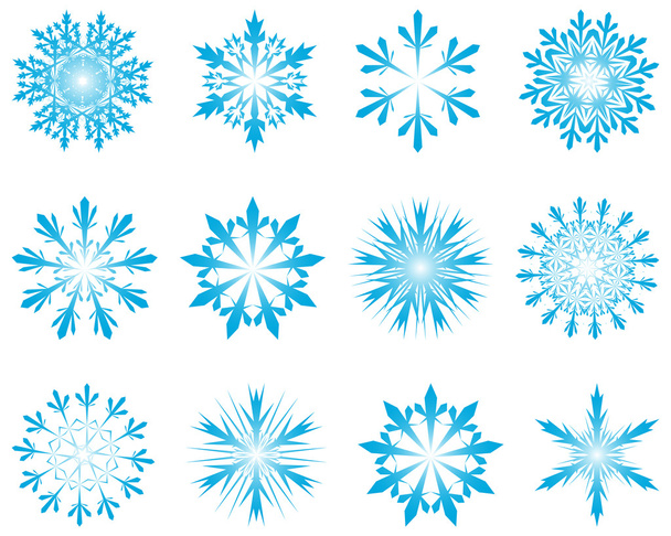 Flocos de neve - Vetor, Imagem