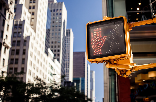 Don't walk New York traffic sign - Фото, зображення