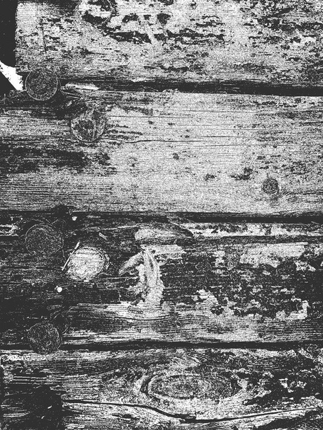 苦痛古い乾燥した木製の質感。黒と白のグランジの背景。ベクトルイラスト. - ベクター画像