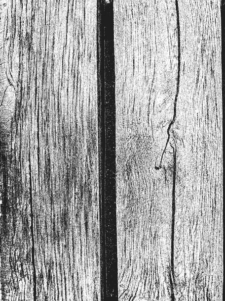 Détresse vieille texture sèche en bois. Fond grunge noir et blanc. Illustration vectorielle
. - Vecteur, image