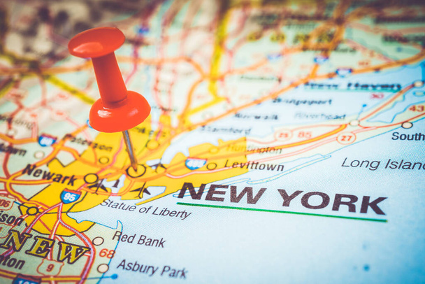 New York on the map - Photo, Image