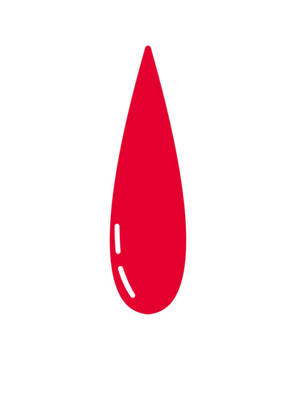 Icono de forma de gota de sangre aislado sobre fondo blanco. Ilustración sobre un tema médico. Día Mundial del Donante de Sangre
 - Foto, imagen