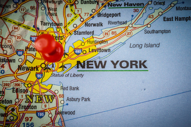 New York sur la carte
 - Photo, image