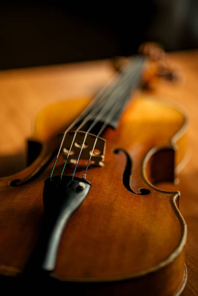 violin on table, music concept - Photo, Image