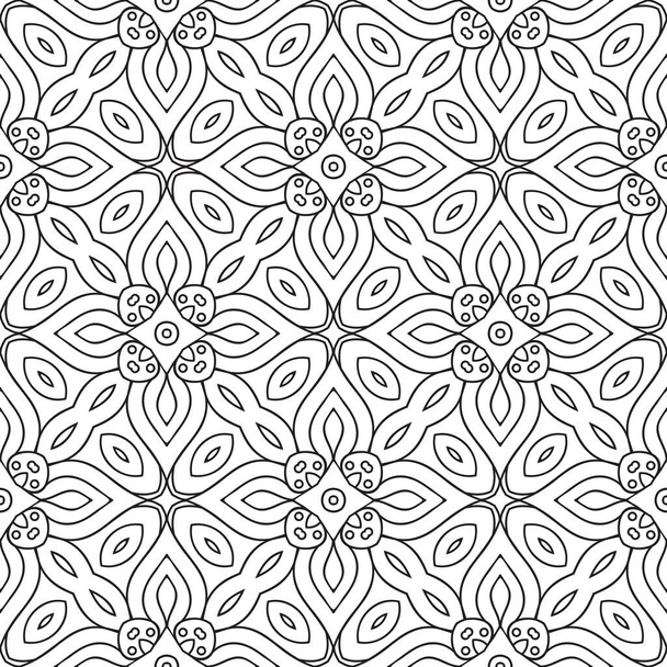 Seamless ornamental pattern. Vintage decorative elements - Vecteur, image