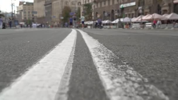Double Line Road Marking - Footage, Video