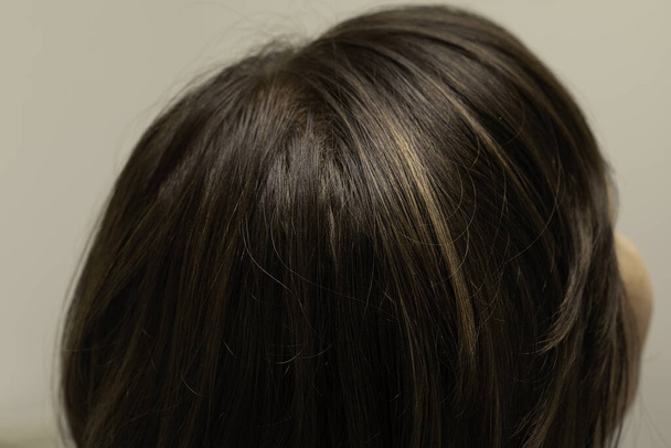 Female thick hair close up - Fotografie, Obrázek