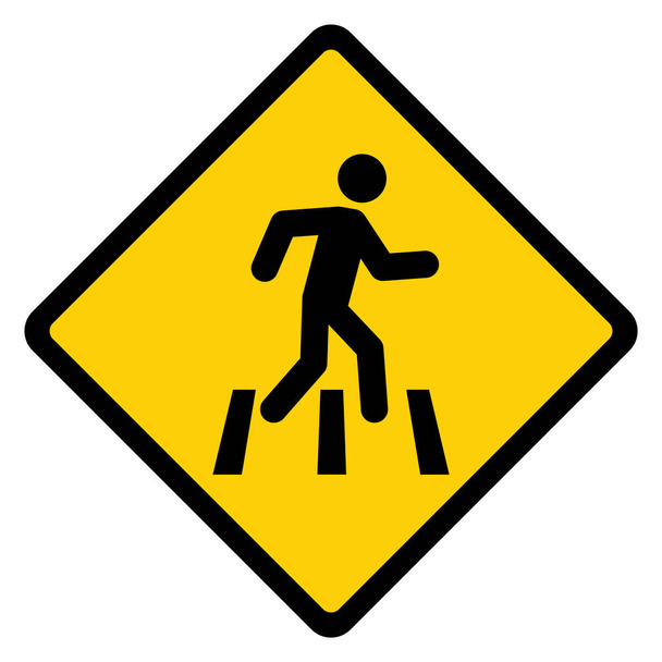 Sem acesso ícone de passeio para pedestres sinal de proibição, ilustração vetorial. Nenhum sinal de pedestre . - Vetor, Imagem