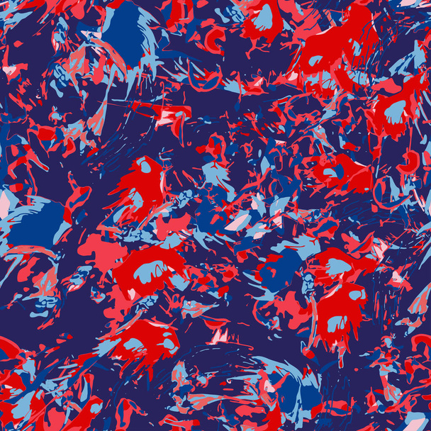 абстрактная фоновая композиция, с мазками, брызгами, кружками и маленькими цветами
 - Вектор,изображение