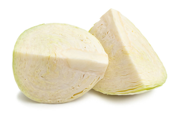 sliced white cabbage path isolated - Φωτογραφία, εικόνα