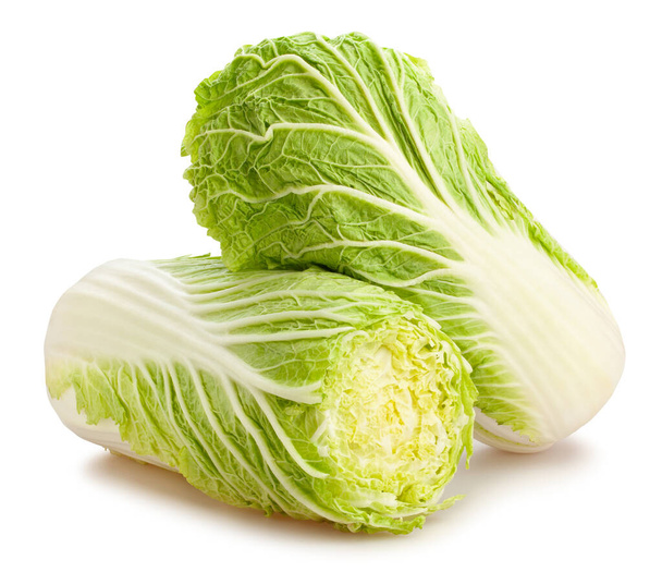 sliced chinese cabbage path isolated - Photo, Image