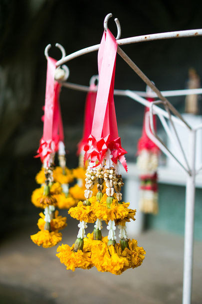żółty wianek feston Tajlandia - Zdjęcie, obraz
