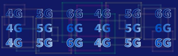 Globální síťové připojení. 4G 5G 6G technologie datové rychlosti. Geometrické abstraktní pozadí s připojenými čarami. Vysokorychlostní inovační připojení WAN. Obchodní koncept telekomunikační technologie. - Vektor, obrázek
