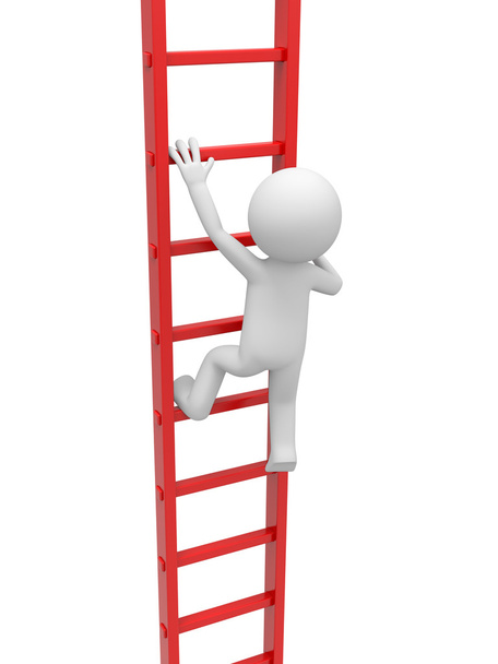 Man with ladder - Photo, Image