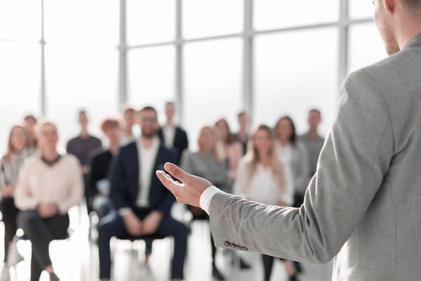image of a speaker giving a lecture at a business seminar - Foto, Imagen