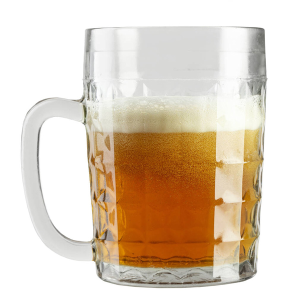Beer mug isolated on white background. File contains clipping path. - Фото, изображение