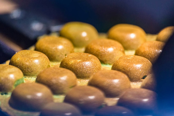 Traditionelle Hongkong Waffel weich und knusprig aus dem Ofen, Hong Kong Egg, Eierpuff - Foto, Bild