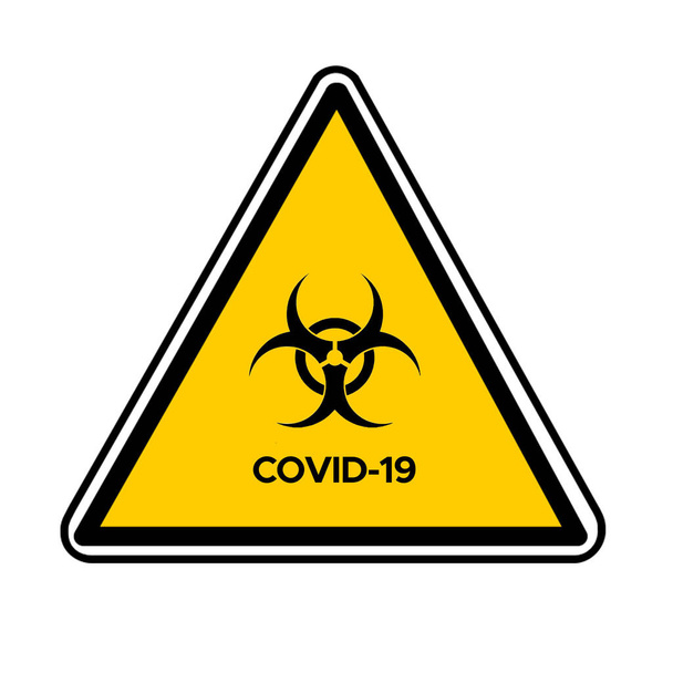 Coronavirus-Warnsignale Gefahr COVID-19 - Foto, Bild