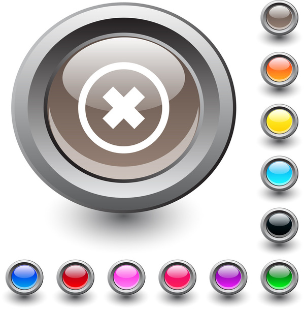 Percent round button. - Vector, Image