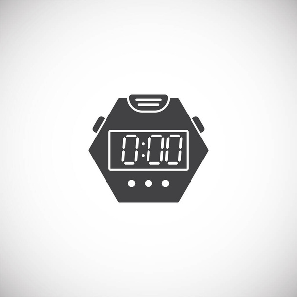 Stopwatch related icon on background for graphic and web design. Creative illustration concept symbol for web or mobile app. - Vektör, Görsel