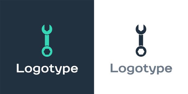 Logotyp Schlüsselschlüssel-Symbol isoliert auf weißem Hintergrund. Logo-Design-Vorlage Element. Vektorillustration - Vektor, Bild
