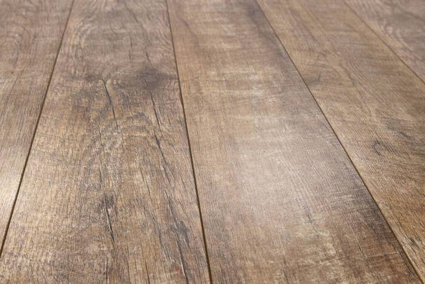 Seamless Oak laminate parquet floor texture background, selective focus - Fotografie, Obrázek