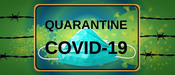 La quarantaine empêche la propagation de l'infection à coronavirus
. - Photo, image